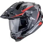Scorpion ADF-9000 Air Feat Motocross Helm, schwarz-rot-silber, Gr&ouml;&szlig;e 2XL f&uuml;r