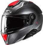 HJC i91 Arven Klapphelm, schwarz-rot, Gr&ouml;&szlig;e XS 54 55 f&uuml;r M&auml;nner