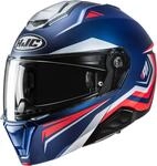 HJC i91 Tricus Klapphelm, weiss-rot-blau, Gr&ouml;&szlig;e XS 54 55 f&uuml;r M&auml;nner