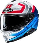 HJC i71 Viz Helm, weiss-rot-blau, Gr&ouml;&szlig;e XS 54 55 f&uuml;r M&auml;nner