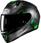 HJC C10 Aspa Helm, schwarz-grau-gr&uuml;n, Gr&ouml;&szlig;e XS 54 55 f&uuml;r M&auml;nner