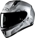 HJC C10 Aspa Helm, schwarz-grau-silber, Gr&ouml;&szlig;e XS 54 55 f&uuml;r M&auml;nner