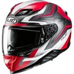 HJC F71 Fes Helm, grau-weiss-rot, Gr&ouml;&szlig;e XS 54 55 f&uuml;r M&auml;nner
