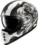 HJC V60 Flame Helm, schwarz-weiss, Gr&ouml;&szlig;e S f&uuml;r M&auml;nner