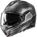 HJC i100 Sysma Klapphelm, schwarz-grau, Gr&ouml;&szlig;e XS 54 55 f&uuml;r M&auml;nner