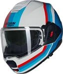 Nolan N120-1 Lineo N-Com Klapphelm, weiss-rot-blau, Gr&ouml;&szlig;e 2XL f&uuml;r M&auml;nner