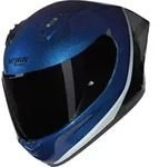 Nolan N60-6 Sport Verniciatura Speciale Helm, schwarz-blau-silber, Gr&ouml;&szlig;e L f&uuml;r