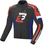 Bogotto GPX wasserdichte Motorrad Textiljacke, schwarz-rot-blau, Gr&ouml;&szlig;e XS f&uuml;r