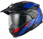 Nexx X.Lifecountry Terra Carbon Klapphelm, rot-blau, Gr&ouml;&szlig;e S f&uuml;r M&auml;nner