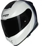Nolan N80-8 Verniciatura Speciale N-Com Helm, schwarz-weiss-beige, Gr&ouml;&szlig;e L f&uuml;r