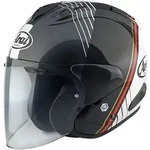Arai SZ-R EVO Temu Jethelm, schwarz-weiss-rot, Gr&ouml;&szlig;e XS f&uuml;r M&auml;nner