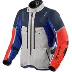 Revit Sand 5 H2O wasserdichte Motorrad Textiljacke, blau-silber, Gr&ouml;&szlig;e M f&uuml;r