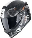 Scorpion Covert FX Skullz Helm, schwarz-grau-orange, Gr&ouml;&szlig;e 2XL f&uuml;r M&auml;nner