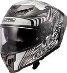 LS2 FF807 Dragon Enthum Carbon Helm, weiss-carbon, Gr&ouml;&szlig;e XS f&uuml;r M&auml;nner