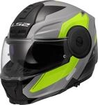 LS2 FF902 Scope II Duria Klapphelm, grau-gelb, Gr&ouml;&szlig;e S f&uuml;r M&auml;nner