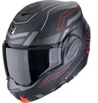 Scorpion EXO Tech Evo Conquer Helm, schwarz-rot, Gr&ouml;&szlig;e 2XL f&uuml;r M&auml;nner