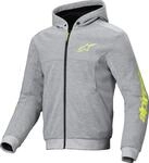 Alpinestars Chrome V2 Sport Motorrad Zip Hoodie, grau-gelb, Gr&ouml;&szlig;e L f&uuml;r...