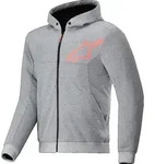 Alpinestars Chrome V2 Sport Motorrad Zip Hoodie, grau-rot, Gr&ouml;&szlig;e L f&uuml;r...