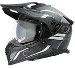 Oneal A-SRS Spike Motocross Helm, schwarz-grau-weiss, Gr&ouml;&szlig;e S f&uuml;r M&auml;nner