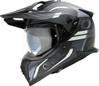 Oneal ASRS-122, Oneal A-SRS Spike Motocross Helm Schwarz Grau Weiss male