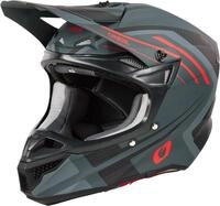 Oneal 5SRS Polyacrylite Spike Motocross Helm, grau-rot, Gr&ouml;&szlig;e S f&uuml;r M&auml;nner