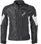 GMS Kasai wasserdichte Motorrad Textiljacke, schwarz-weiss, Gr&ouml;&szlig;e L f&uuml;r M&auml;nner