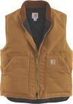 Carhartt Relaxed Fit Firm Duck Insulated Rib Collar Weste, braun, Gr&ouml;&szlig;e 3XL f&uuml;r