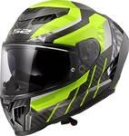 LS2 FF807 Dragon Trax Carbon Helm, carbon-gelb, Gr&ouml;&szlig;e XS f&uuml;r M&auml;nner