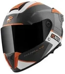 FC-Moto Hawk EVO-X Helm, schwarz-weiss-orange, Gr&ouml;&szlig;e XS f&uuml;r Frauen