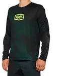 100% Airmatic LE Langarm Fahrrad Jersey, schwarz-gr&uuml;n, Gr&ouml;&szlig;e S f&uuml;r M&auml;nner