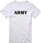 Brandit Army T-Shirt, weiss, Gr&ouml;&szlig;e S f&uuml;r M&auml;nner