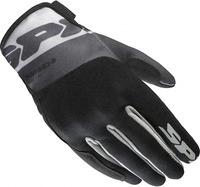 Spidi B119-010-L, Spidi Flash-KP Tex Damen Motorrad Handschuhe Schwarz Grau female