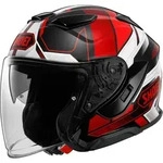 Shoei J-Cruise 3 Whizzy Jethelm, schwarz-weiss-rot, Gr&ouml;&szlig;e XS f&uuml;r M&auml;nner
