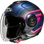 HJC i40N Linia Jethelm, pink-blau, Gr&ouml;&szlig;e XS 54 55 f&uuml;r M&auml;nner