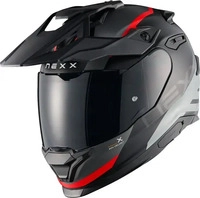 NEXX 01YT10147602900L, Nexx Y.TRAVL Quest Enduro Helm Schwarz Rot male