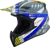 Suomy K6XW0017.4, Suomy X-Wing Jetfighter E06 Motocross Helm Schwarz Blau male