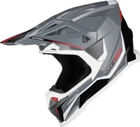 Acerbis 0026458.293.069, Acerbis T711 Motocross Helm Grau Weiss male