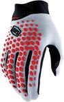 100% Geomatic Fahrrad Handschuhe, grau-rot, Gr&ouml;&szlig;e S f&uuml;r M&auml;nner