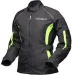 Modeka Luana Damen Motorrad Textiljacke, schwarz-gelb, Gr&ouml;&szlig;e 34