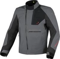 Macna Corvit wasserdichte Motorrad Textiljacke, schwarz-grau, Gr&ouml;&szlig;e L f&uuml;r M&auml;nner