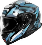 Shoei 12071102, Shoei Neotec 3 Fragments Klapphelm Schwarz Weiss Blau male