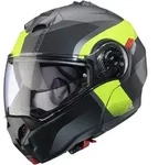 Caberg Duke Evo Indy Klapphelm, grau-gelb, Gr&ouml;&szlig;e XS f&uuml;r M&auml;nner