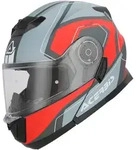 Acerbis Serel Graphic Helm, grau-rot, Gr&ouml;&szlig;e XS f&uuml;r M&auml;nner