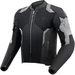 Rebelhorn Jax wasserdichte Motorrad Textiljacke, schwarz-grau, Gr&ouml;&szlig;e XS f&uuml;r