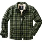 Brandit Classic Sherpa Textiljacke, schwarz-gr&uuml;n, Gr&ouml;&szlig;e M f&uuml;r M&auml;nner