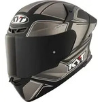 KYT TT-Revo Tourist Helm, grau, Gr&ouml;&szlig;e XS f&uuml;r M&auml;nner