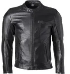 GMS The Roland Stones Motorrad Lederjacke, schwarz, Gr&ouml;&szlig;e M f&uuml;r M&auml;nner