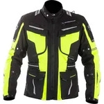 MUGENRACE Aerator wasserdichte Motorrad Textiljacke, schwarz-gelb, Gr&ouml;&szlig;e XS f&uuml;r