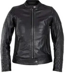 John Doe Adina Damen Motorrad Lederjacke, schwarz, Gr&ouml;&szlig;e S