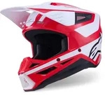Alpinestars S-M3 Heat Motocross Helm, weiss-rot, Gr&ouml;&szlig;e S f&uuml;r M&auml;nner